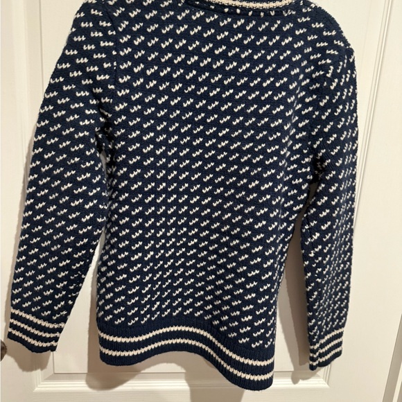 L.L. Bean rag wool birdseye sweater - Picture 3 of 7